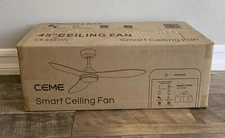 ✅Carro White Smart ceiling fan 45" 3 Blade Alexa/Google Home/Siri CES453VL ✔️