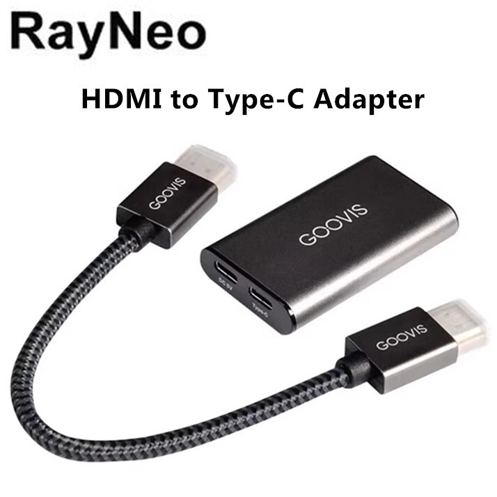 TCL RayNeo Air2 Hdmi to type-c 変換付 TCL RayNeo GOOVIS HDMI to Type-C Adapter for Air 2 2S 3 3S
