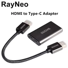 TCL RayNeo GOOVIS HDMI to Type-C Adapter for Air 2 2S 3 3S AR Glasses PS5 XBOX 