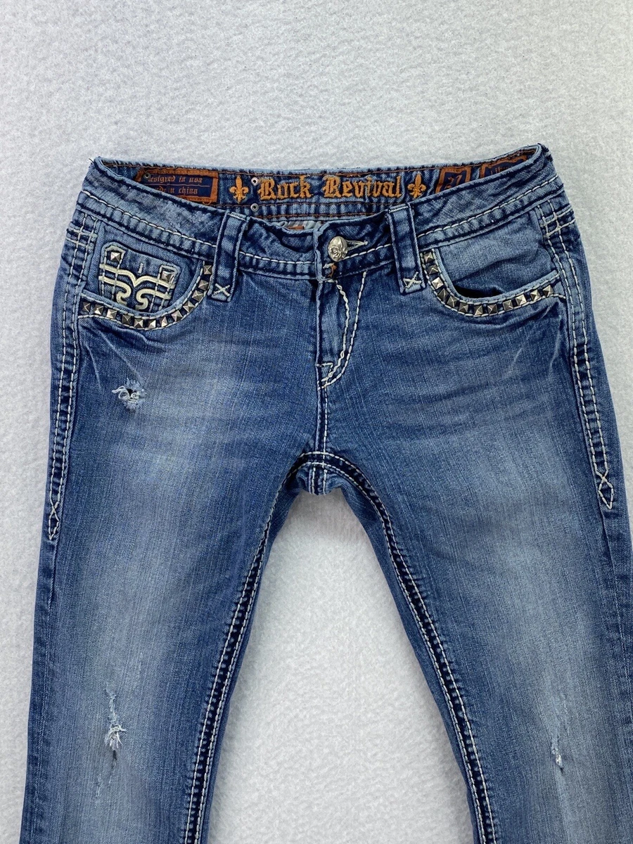 Size 27 rock revival jeans sale conversion