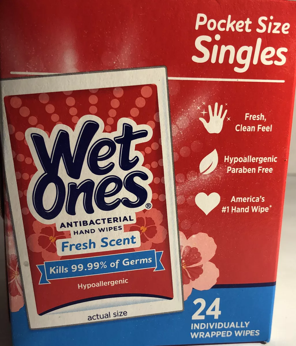 Wet Ones Antibacterial Hand Wipes, Fresh Scent/Lavender (20 ct., 7