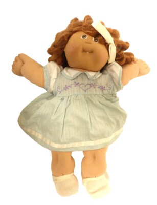 Vintage 1985 Cabbage Patch Kids Doll Auburn  Brown Hair Brown Eyes