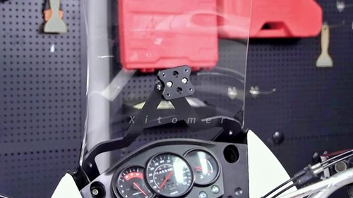 Soporte de montaje GPS para teléfono apto para Kawasaki KLR650 2008-2018 2011 negro - Vídeo 1 de 1