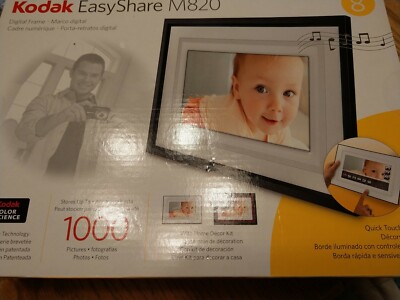 Kodak EasyShare M820 8'' Digital Picture Frame 1000 Pictures BRAND NEW Never Used