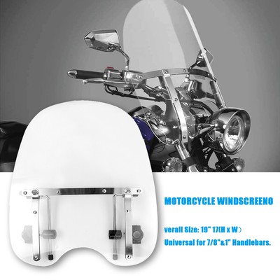 19''x17'' Windscreen Windshield  For Dyna Super Glide Sport FXDX 99-2005 TT
