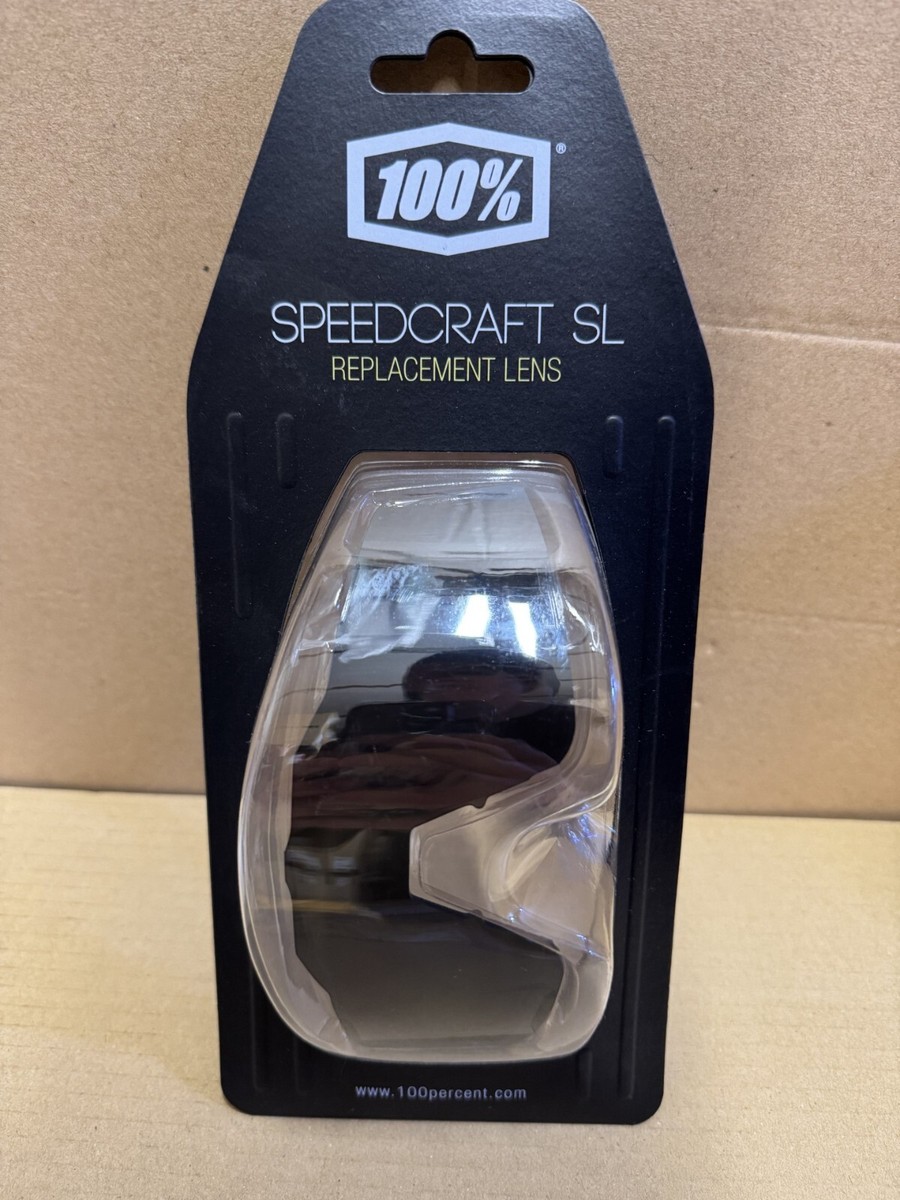 100% Speedcraft SL Glasses Replacement Black Mirror Lens Ref