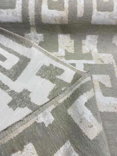 Tribal Text Styles Natural TFA Chenille Upholstery Fabric by the yard - Picture 5 of 7