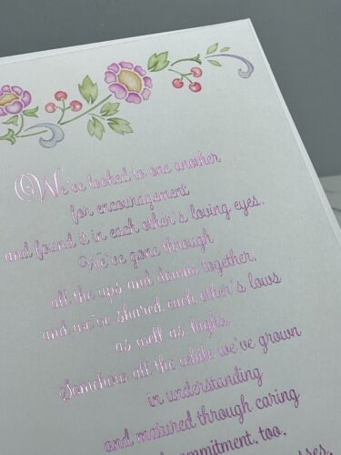 LARGE Vintage MOTHER'S DAY Card FOR WIFE by American Greetings Classic Elegance - Picture 5 of 8