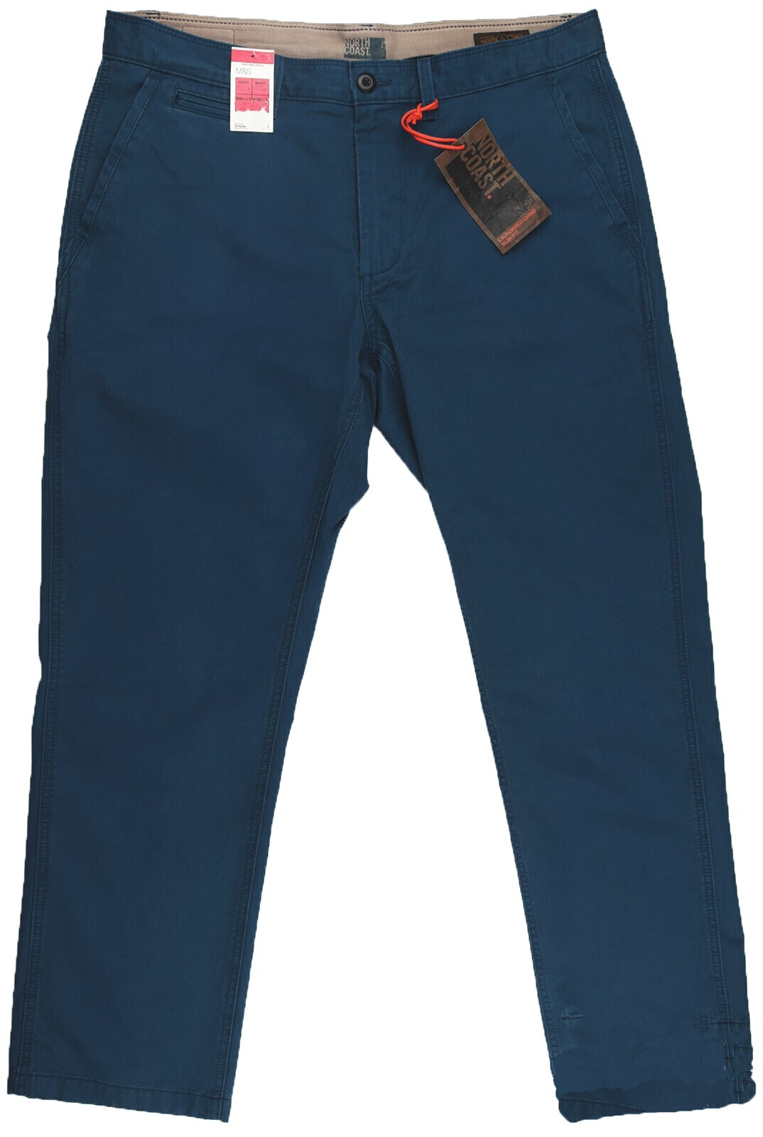 M&S Mens Marks and Spencer Blue Slim Trousers Size 42 40 38 36 Leg 33