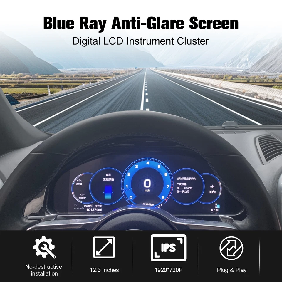 Cuadro de instrumentos digital de 12,3’ para Porsche Cayenne 2011-2017 indicador de salpicadero Foto 2 de 4