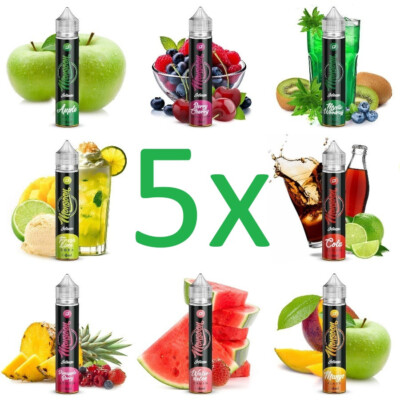 5 x MONSOON Aroma je 6ml Longfill Konzentrat für je 75ml E-Zigaretten E-Liquid