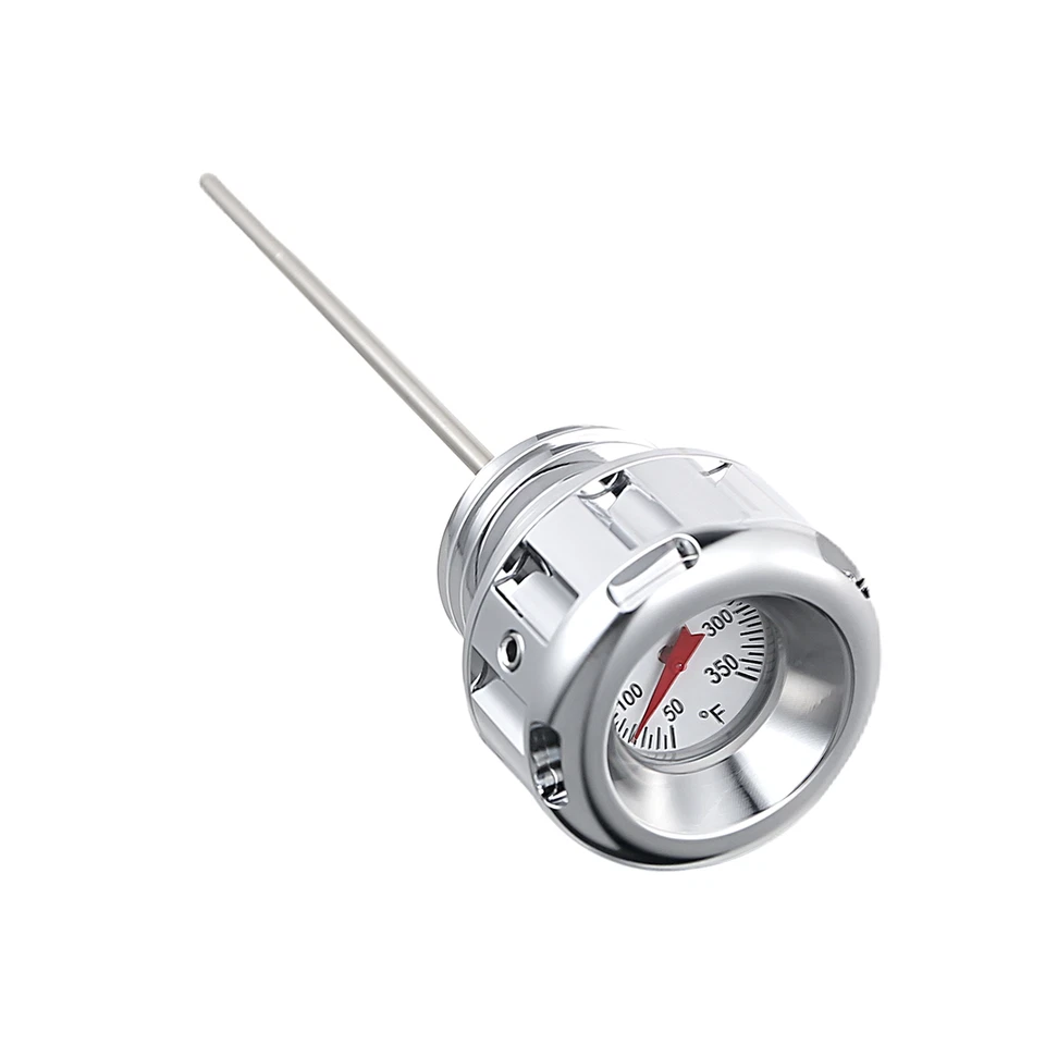 Chrome Oil Temperature Dipstick For Harley 17-24 Touring FLHX FLTR FLHR Parts - Image 4 of 4