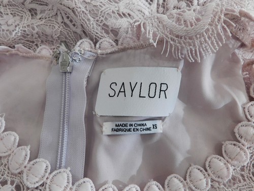 SAYLOR Mujer Lace-Overlay Cap SleeveSheath Dress XS ($308) - Imagen 6 de 6