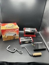 Imperia dal 1932 Noodle Pasta Maker Machine Wood Crank Handle Made in Italy(#C27