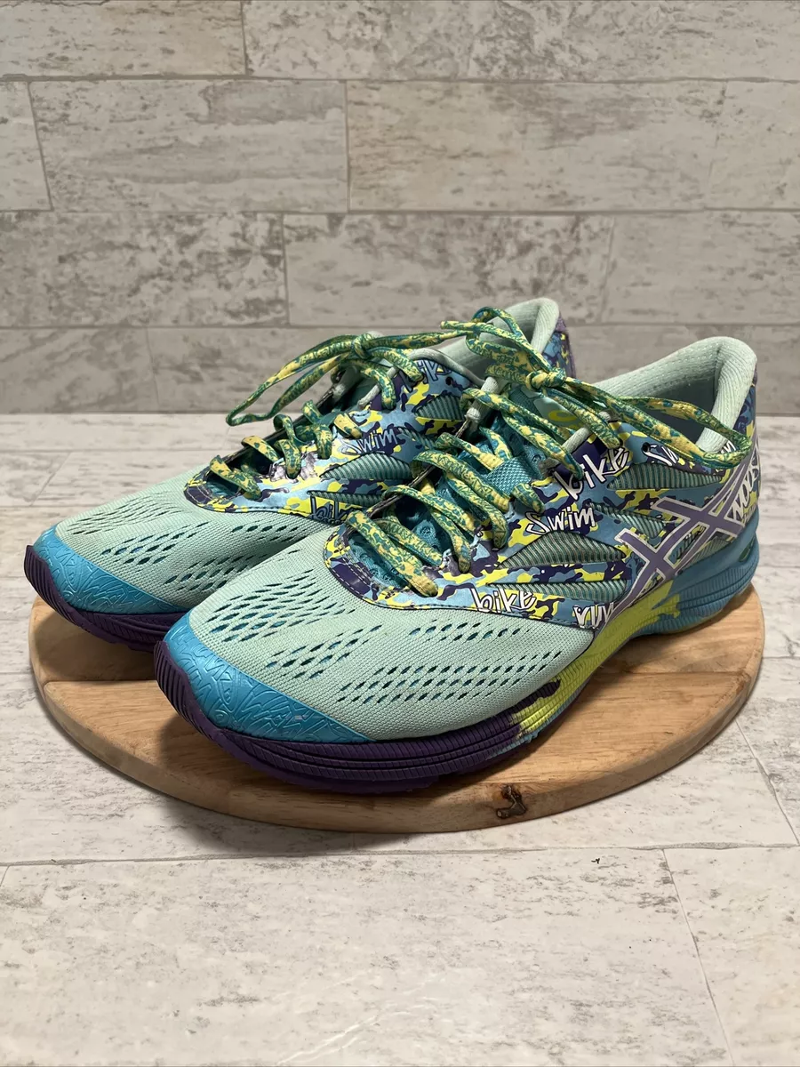 Scarpe da corsa Asics Gel Noosa Tri 10 da donna taglia 9 T580N verde acqua acq