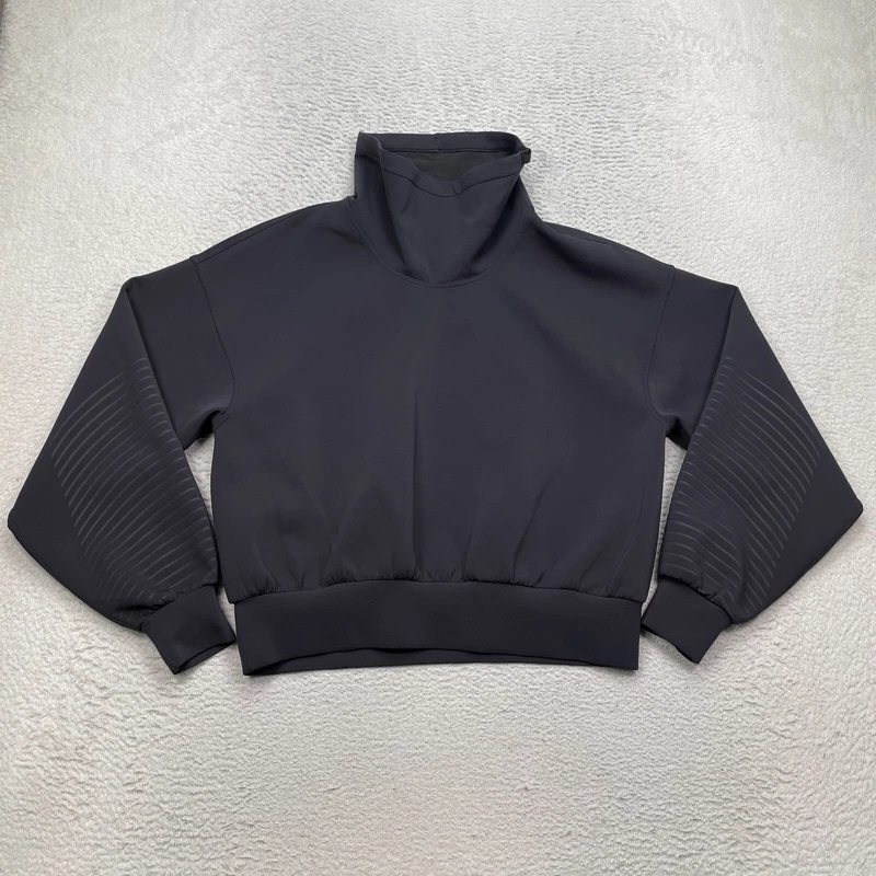 lululemon full flourish athletic pullover mock neck sweatshirt