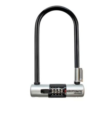 Kryptonite Kryptolok Combo U-Lock (Black/Grey) (4'' x 9'')