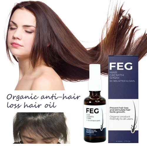 FEG`Organic Anti Hair Loss Hair Growth Cure Oil For Thicker Long Hair`50ML✅US - Picture 2 of 11