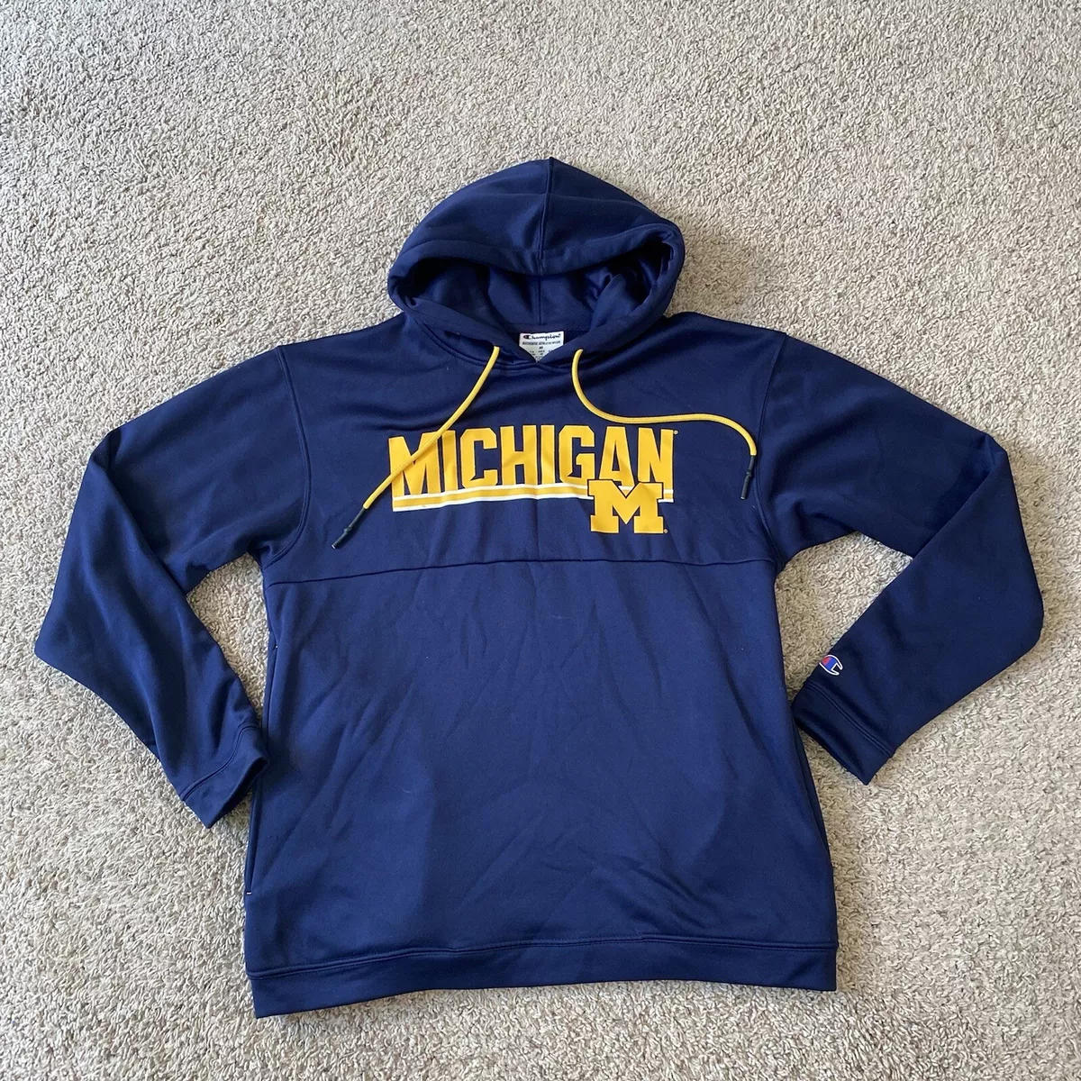 University of Michigan Wolverines Blue Champion Hoodie Size medium
