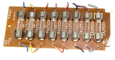 TASCAM MODEL 32 FUSE ASSEMBLY PCB w/FUSES 5200078510