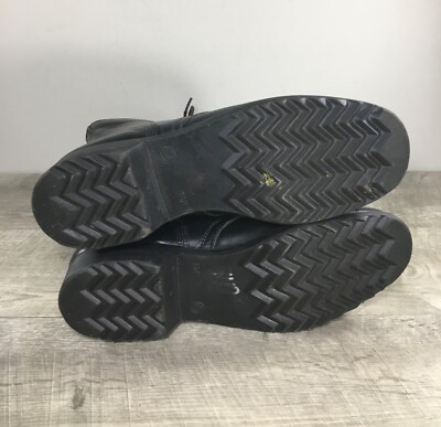 Motorcycle Biker Mens Work Soft Toe Boots 10 Combat 80s Vtg 