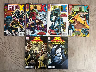 Factor-X #1-4 Complete Set 1995 + X-Factor Forever #1-2 2010 Marvel Comics