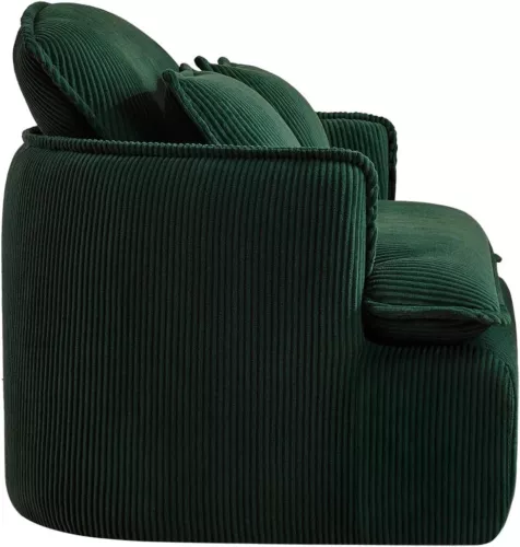 Recamier w/ Foot Rest & Pillow Floor Sofa Chaise Armchair Chaise Lounge Sofa Set - Picture 14 of 14
