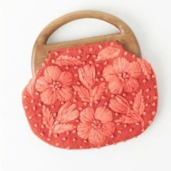 Anthropologie Juliette Embellished Clutch Bag