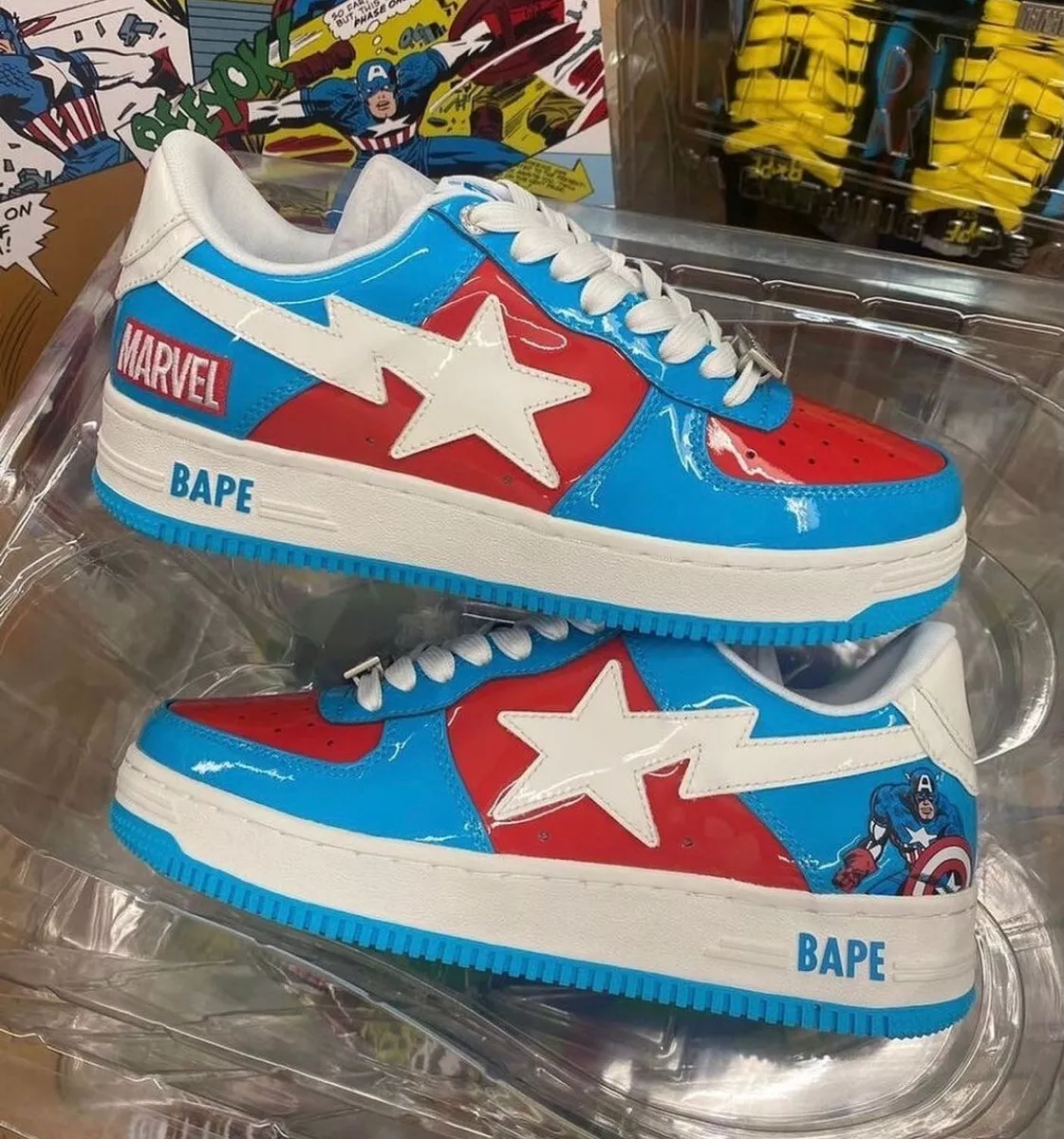 Marvel Comics × A Bathing Ape Bape Sta Low 