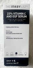 NIB The Inkey List 15 Vitamin C And Egf Serum 30ml