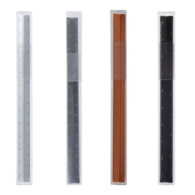 300mm Triangular Scale Ruler Aluminum Architect Ruler Triangular Scale Ruler