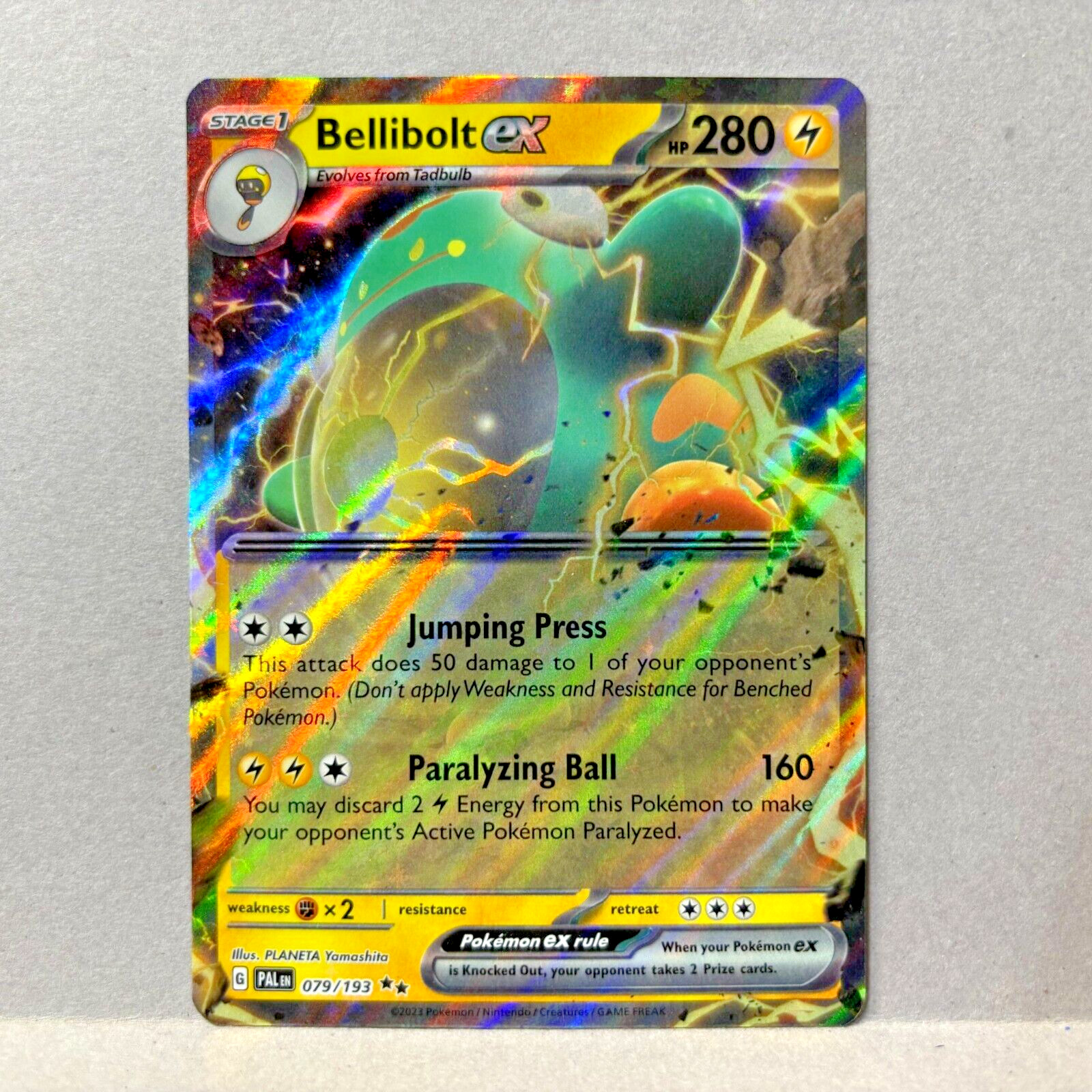 Bellibolt ex 79/193 Double Rare Pokemon Paldea Evolved