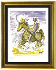 Salvador Dali “Master and Horse” Signed & Hand-Numbered Ltd Ed Print (unframed)