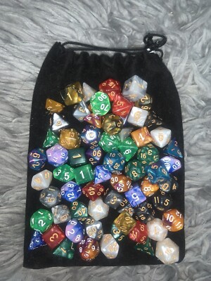 Tasche mit Tabletop Rollenspiel RPG D&D Gaming Würfel / Würfel