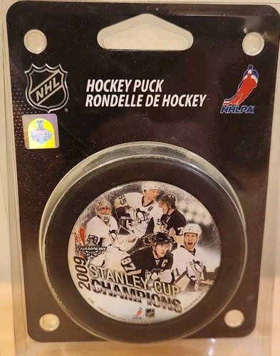 2009 Stanley Cup Champions Hockey Puck. PGH Penguins Hockey Puck. Crosby/Fluery - 第 1/3 張圖片