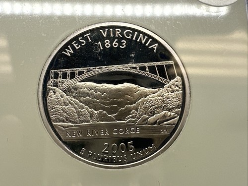 2005 S SILVER WEST VIRGINIA QUARTER 25C PR70 DCAM ICG CERTIFIED (CB4-32) - Picture 2 of 4