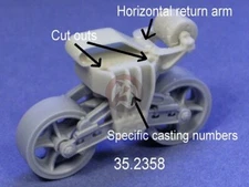Resicast 1/35 Sexton Heavy Suspension Canadian Bogies Type C (for Dragon) 352358