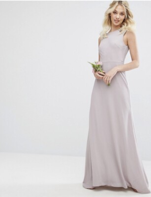 High Neck With Embellished Low back Bridesmaid Dress By TNFC London | eBay