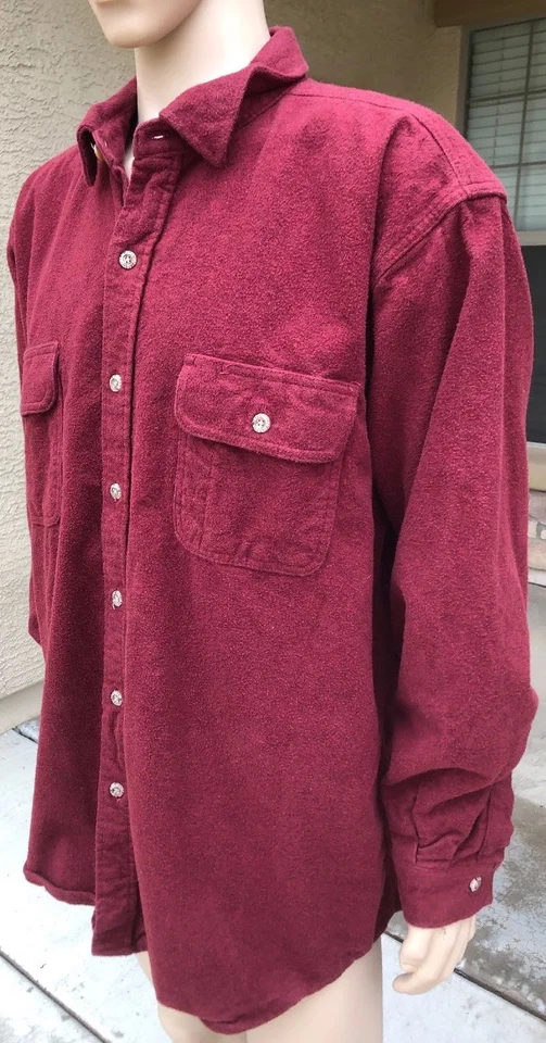 Vintage Field & Stream Heavy L/S Outdoor Hunting Shirt Hipster Size 2XL Red - Image 3 of 4