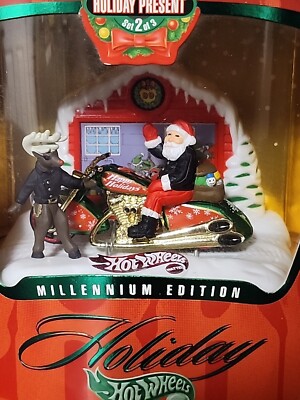 Hot Wheels Holiday Present Set 2 of 3 Millennium Edition Santa