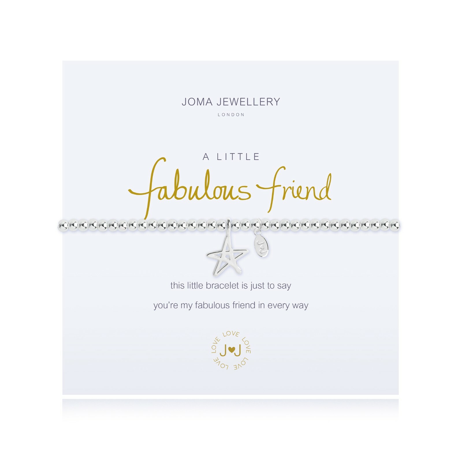Joma Jewellery 2286 A Little Fabulous Friend Bracelet - Silver