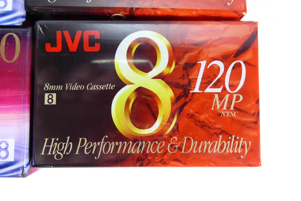 TDK & JVC 8 毫米视频磁带 120 分钟原厂封装 6 件装 — 第 3/4 张图片