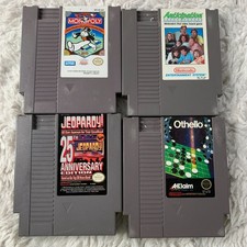 4 NES Game Bundle: Jeopardy 25th Ann. Edition, Othello, Monopoly & Anticipation.