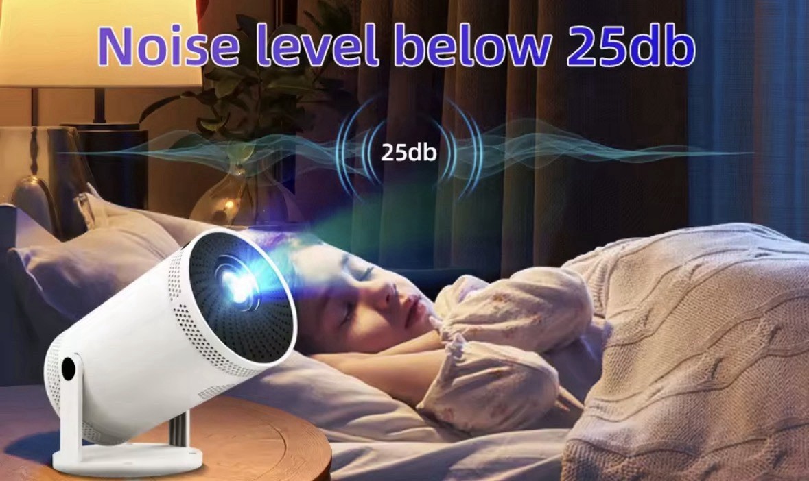 Vidéoprojecteur Bluetooth avec haut-parleur intégré et résolution HD 720p