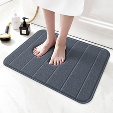 Memory Foam Bath Mat 24" x 16", Ultra Soft Absorbent Bathroom Rug Non Slip, M...