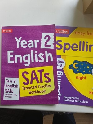 Collins KS2 English SATs Study Book 2022 Save  and spelling book