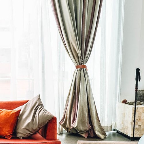 2 Set Cravatta per Tende Fasce di Fissaggio Eleganti Pratiche Cinghia Fibbia Tieback - Foto 10 di 12