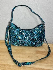 Vera Bradley Frannie Crescent Crossbody in Dreamer Paisley