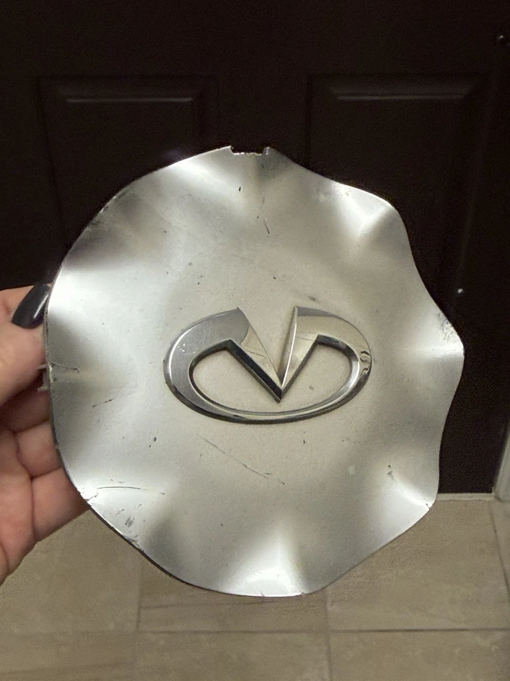 Infiniti M35 M45 2006 2007 tapa central 8 radios tapacubos llanta 18 pulgadas 40315-Eh010 OEM Foto 3 de 4