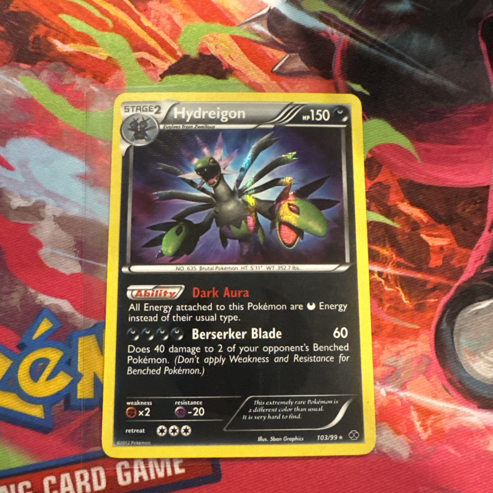 Hydreigon 103/99 Pokemon TCG Next Destinies Secret Rare NM